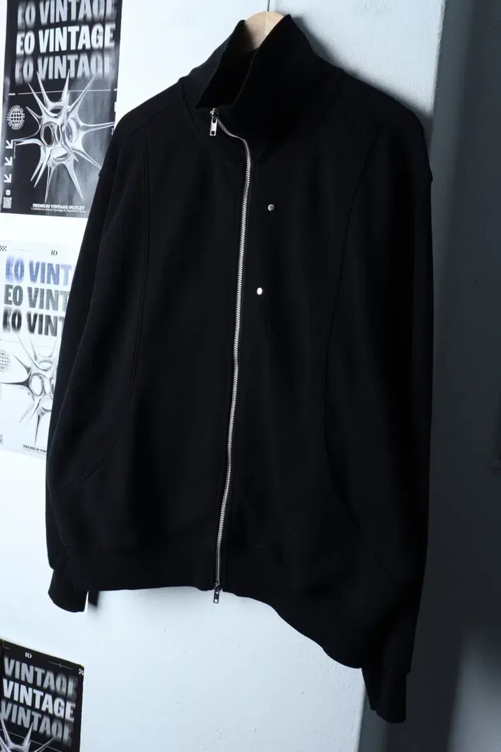 (L-XL) 키뮤어 집업 바람막이 점퍼자켓 루즈핏 놈코어 블랙-16EAB 상품이미지1