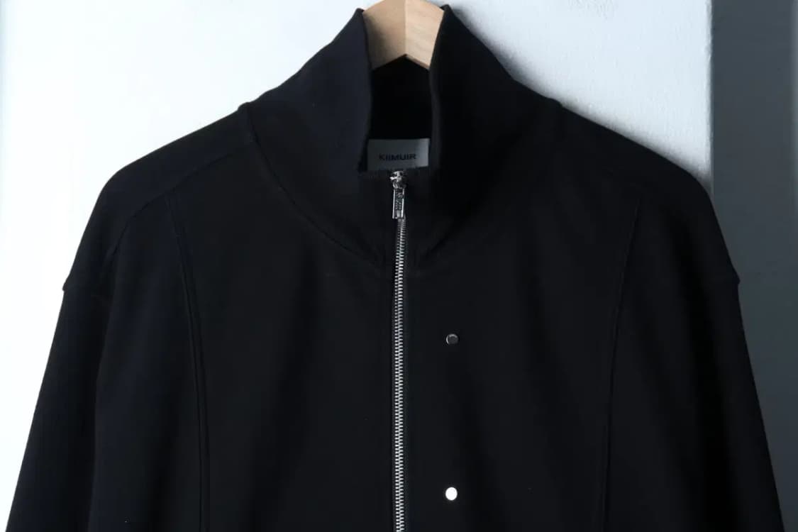 (L-XL) 키뮤어 집업 바람막이 점퍼자켓 루즈핏 놈코어 블랙-16EAB 상품이미지3