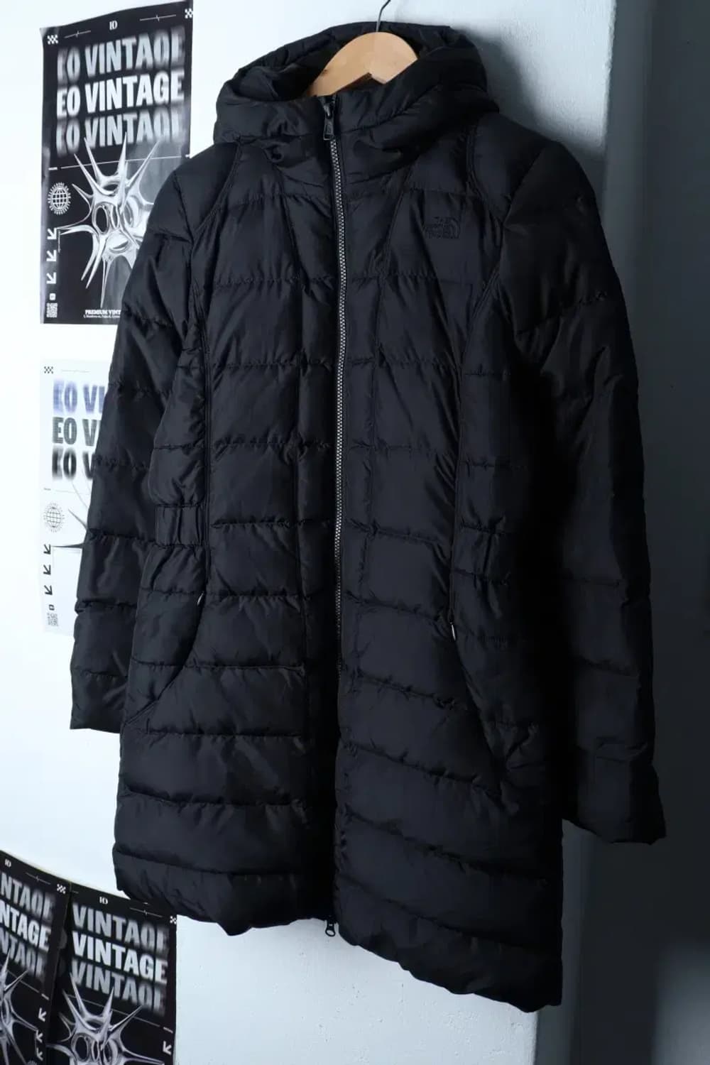 W(M-L) 노스페이스 패딩 점퍼자켓 수선 구스다운 퀄팅 롱-16EB1 상품이미지1