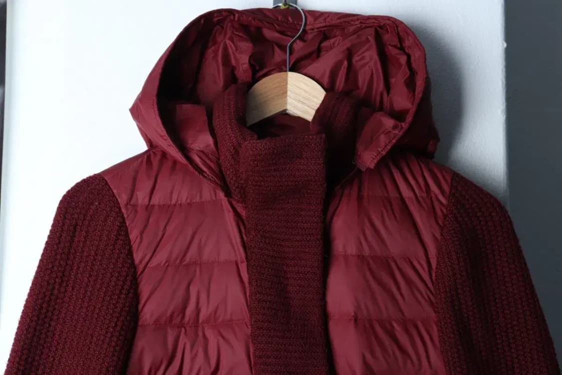 W(S-M) 페스포우 패딩 점퍼자켓 덕다운 버건디 롱-16EB5 상품이미지3
