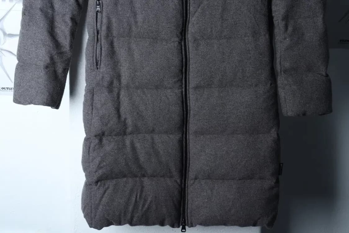 W(S-M) 페스포우 패딩 점퍼자켓 덕다운 그레이 울-16EB9 상품이미지4