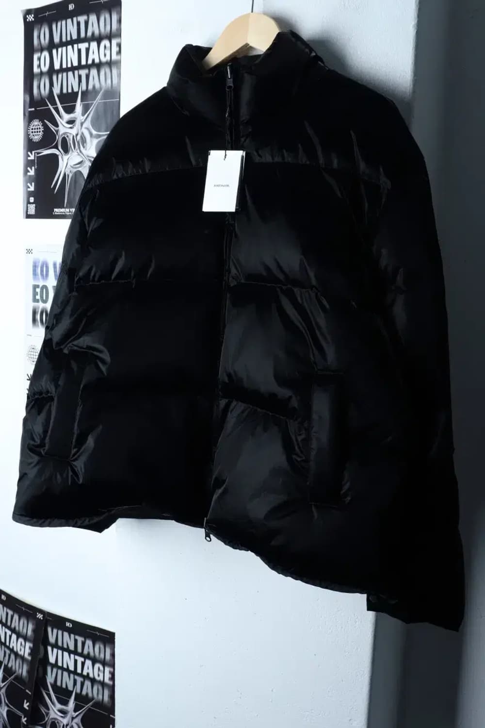 (M) 몽돌 패딩 점퍼자켓 새상품 유광 리버시블 덕다운-16EBB 상품이미지1