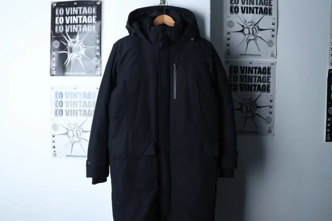 (S-M) 디키즈 패딩 점퍼자켓 블랙 롱 올드스쿨-16EBC 상품이미지2