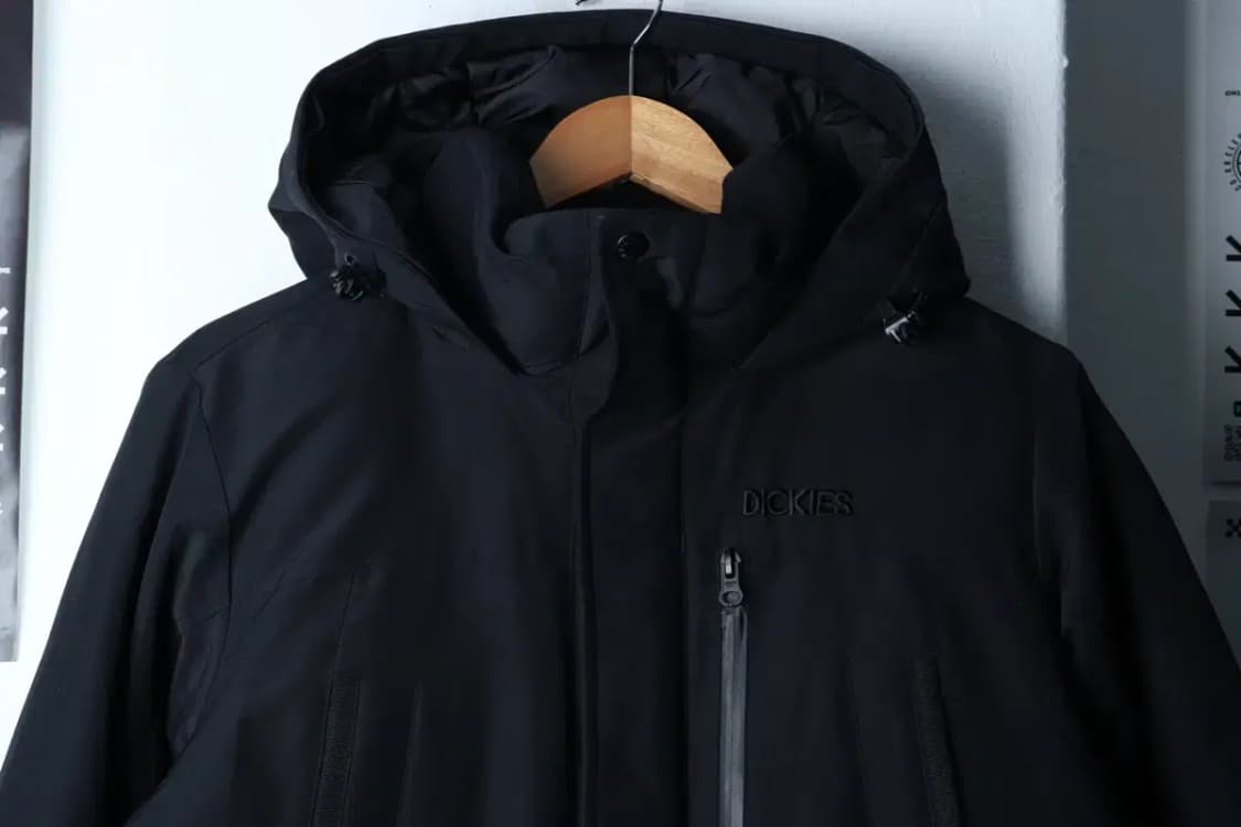 (S-M) 디키즈 패딩 점퍼자켓 블랙 롱 올드스쿨-16EBC 상품이미지3