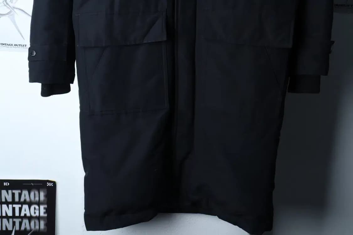 (S-M) 디키즈 패딩 점퍼자켓 블랙 롱 올드스쿨-16EBC 상품이미지4