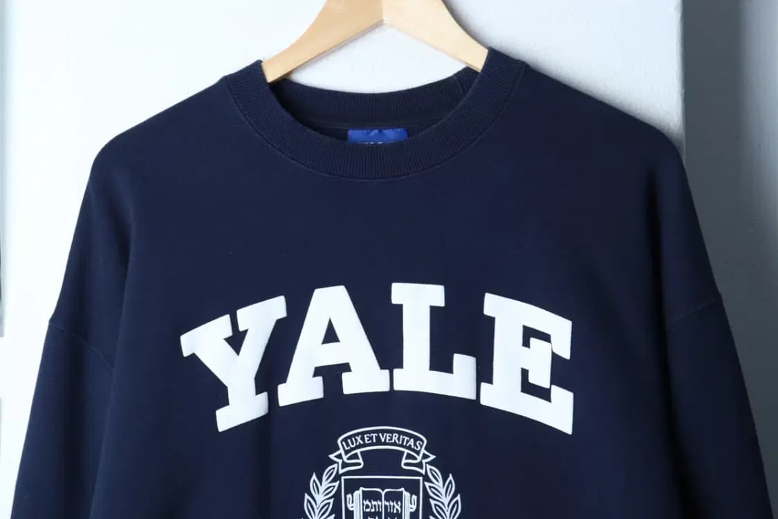 (XL) 예일 맨투맨 티셔츠 빅로고 네이비 올드스쿨-16EBF 상품이미지3