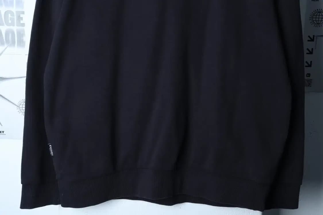 (2XL) 디스커버리 맨투맨 티셔츠 빅사이즈 블랙 올드스쿨-16EC2 상품이미지4