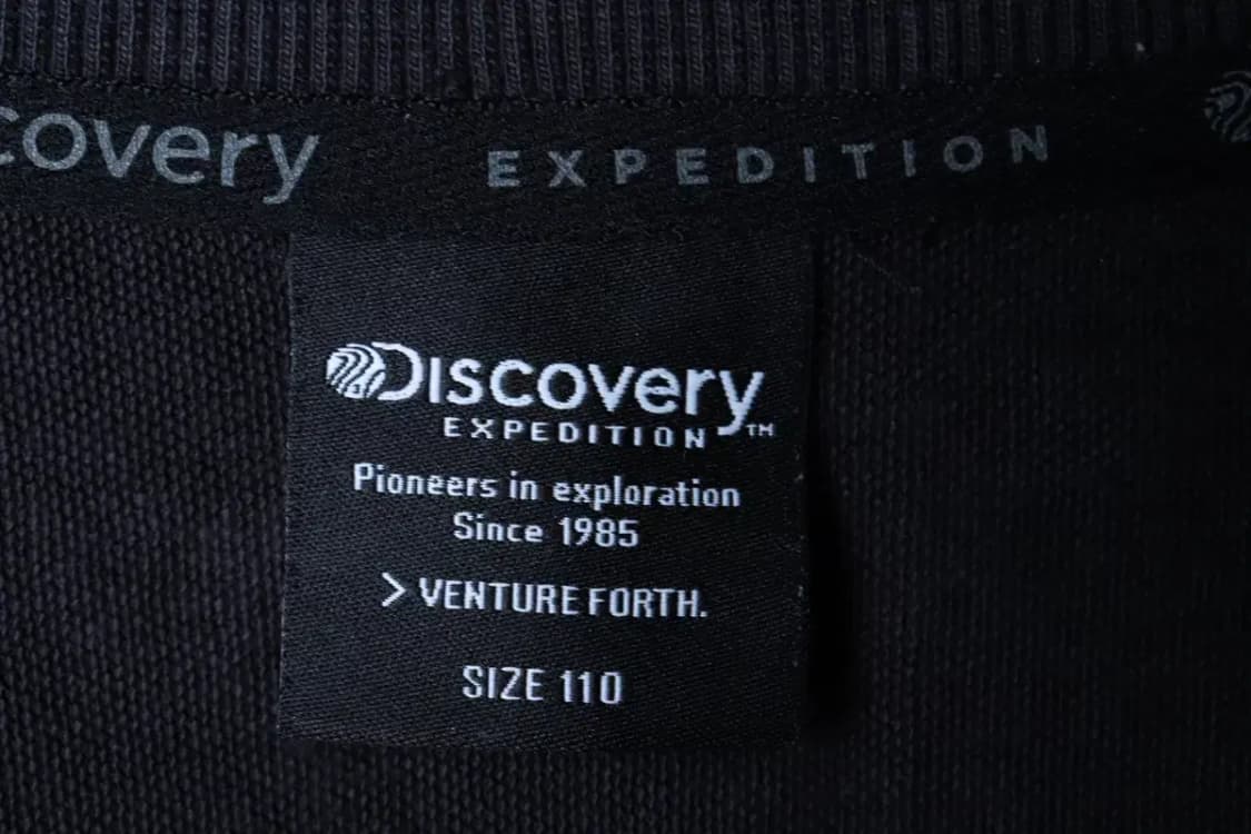 (2XL) 디스커버리 맨투맨 티셔츠 빅사이즈 블랙 올드스쿨-16EC2 상품이미지7