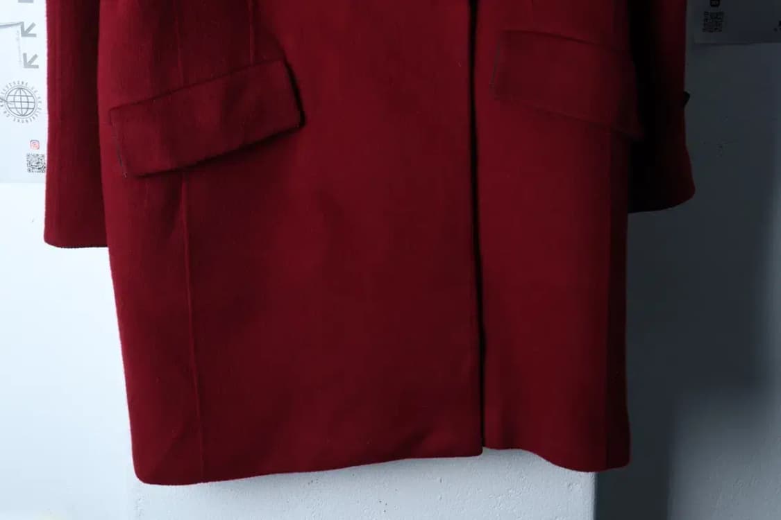 W(S) 시스템 코트자켓 한섬 캐시미어 버건디 싱글-17052 상품이미지4