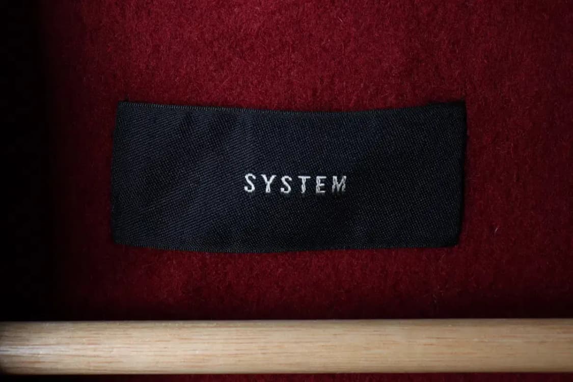 W(S) 시스템 코트자켓 한섬 캐시미어 버건디 싱글-17052 상품이미지5