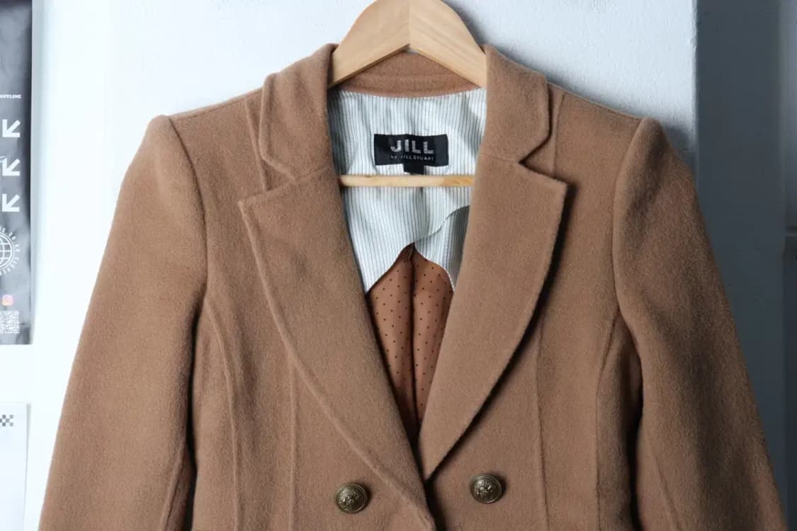 W(S) 질스튜어트 코트자켓 베이지 울 유니크-17053 상품이미지3