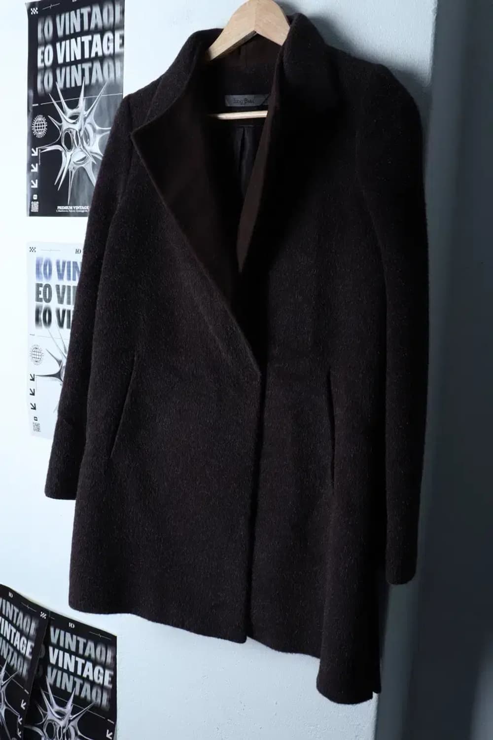 W(S) 아이잗바바 코트자켓 싱글 딥브라운 울 초코-17056 상품이미지1