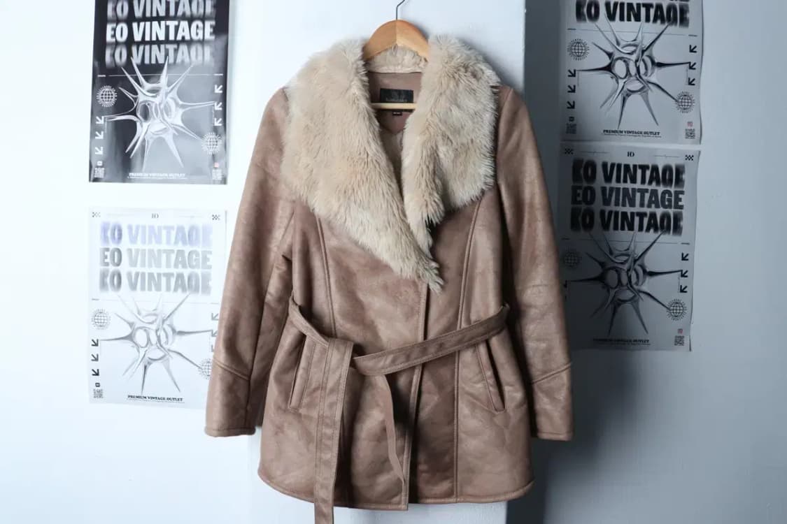 W(S) 로스차일드 코트자켓 무스탕 베이지 펄-1705B 상품이미지2