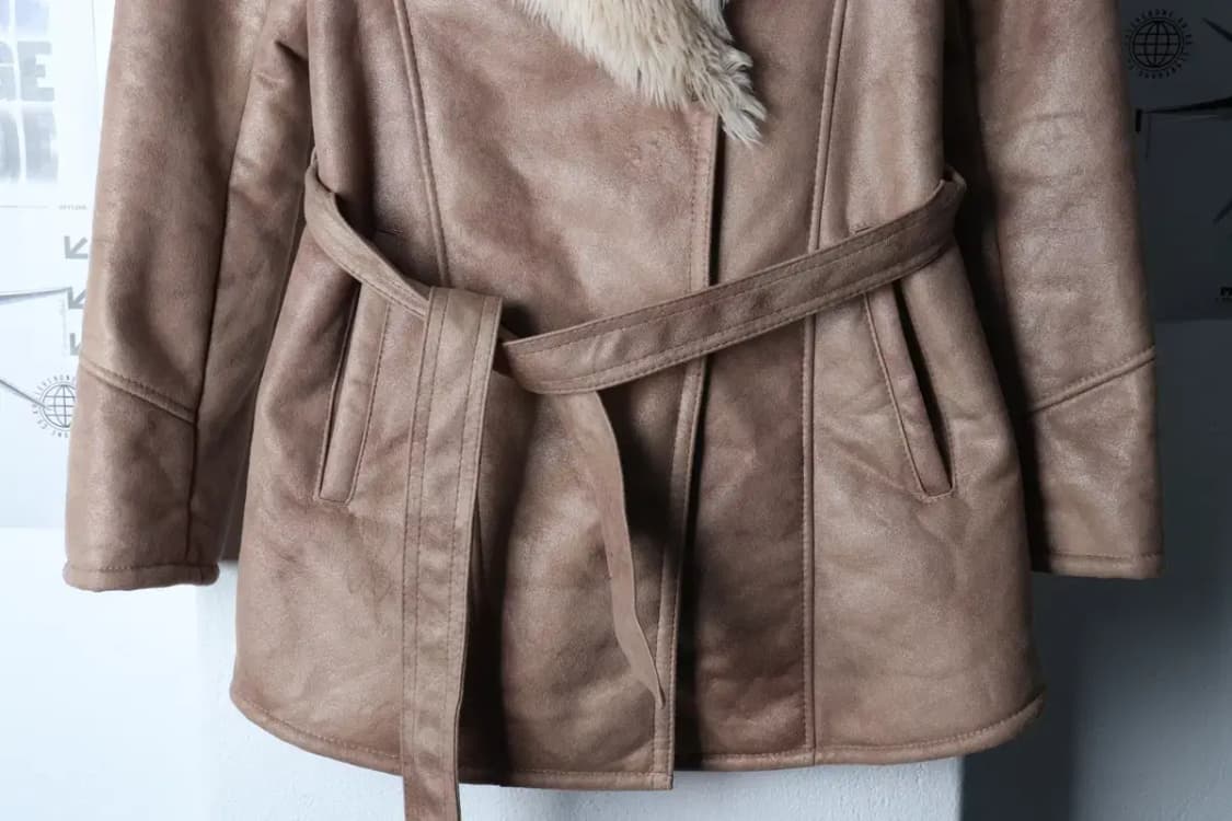 W(S) 로스차일드 코트자켓 무스탕 베이지 펄-1705B 상품이미지4