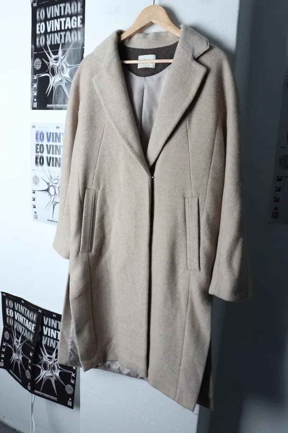 W(S-M) 지고트 코트자켓 싱글 베이지 울-1705F 상품이미지1