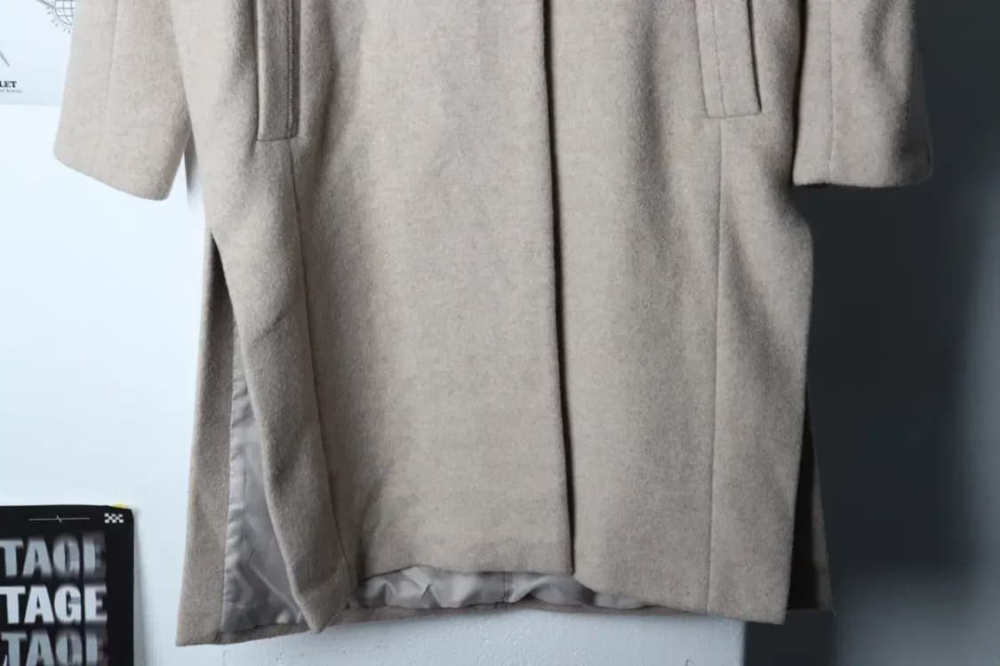 W(S-M) 지고트 코트자켓 싱글 베이지 울-1705F 상품이미지4