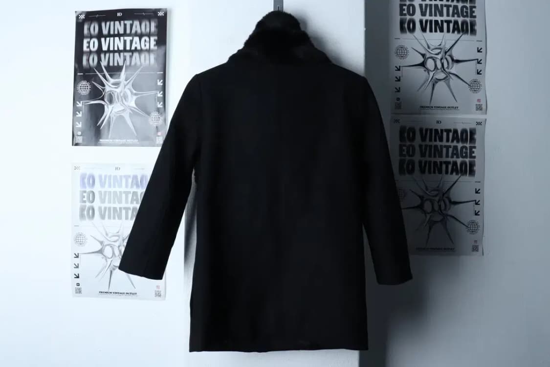 W(XS-S) 더쿠플스 코트자켓 캐시미어 블랙 숏 퍼-17060 상품이미지5