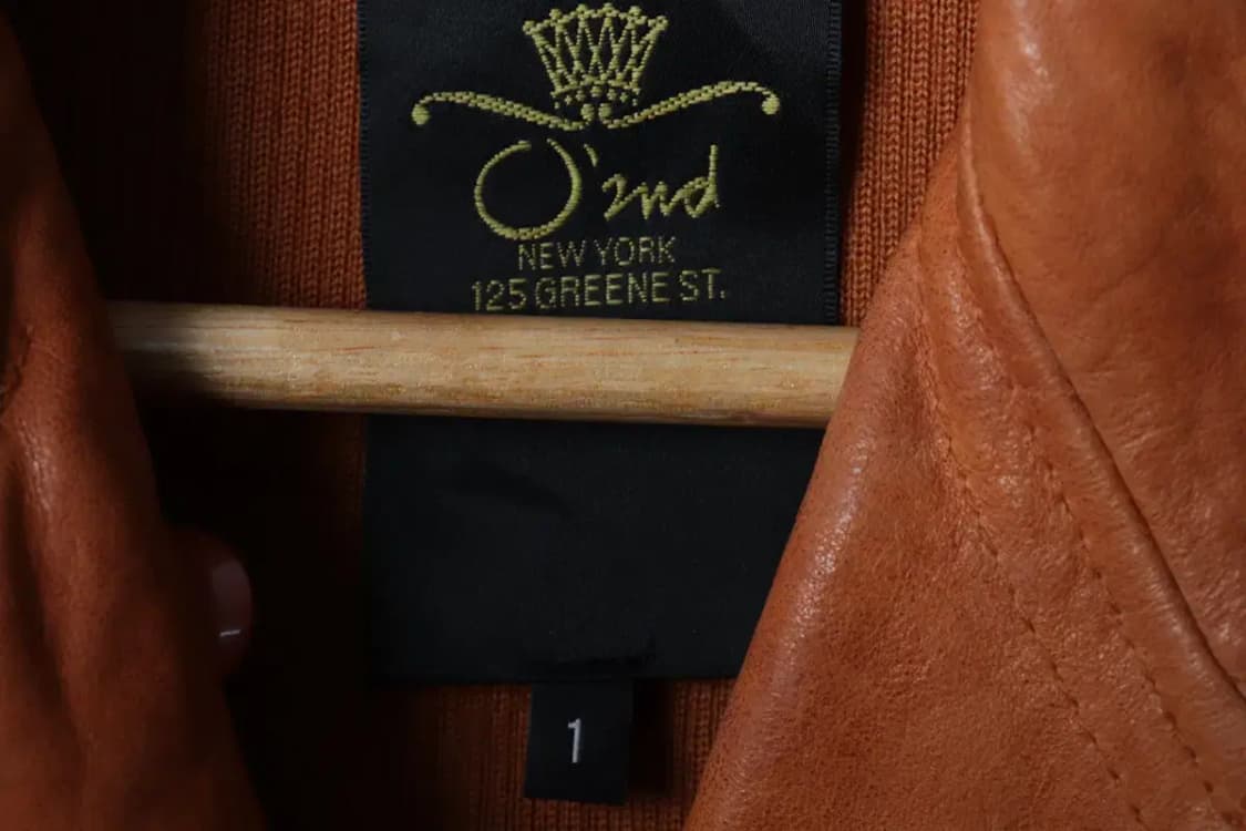 W(S) 오즈세컨 집업 바람막이 점퍼자켓 레더 브라운 카멜-17064 상품이미지6