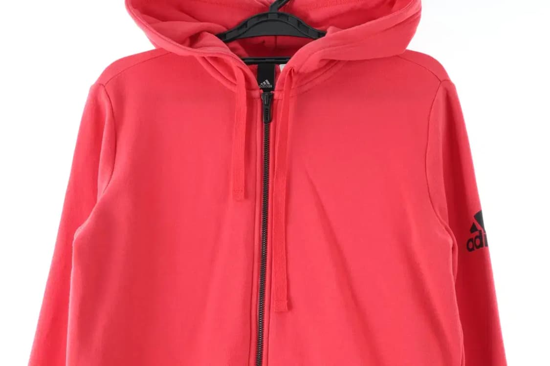 W(M-L) 아디다스 후드집업 핑크 사이드로고 기모-17168 상품이미지3