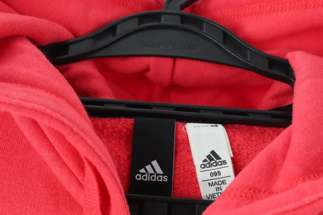 W(M-L) 아디다스 후드집업 핑크 사이드로고 기모-17168 상품이미지6