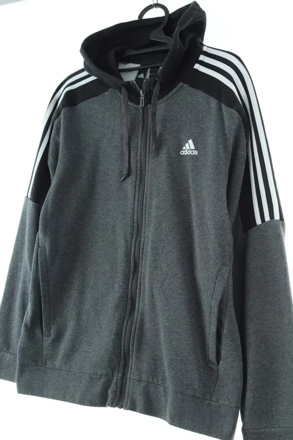 (L) 아디다스 후드집업 사이드삼선 일본판 검흰-17169 상품이미지1