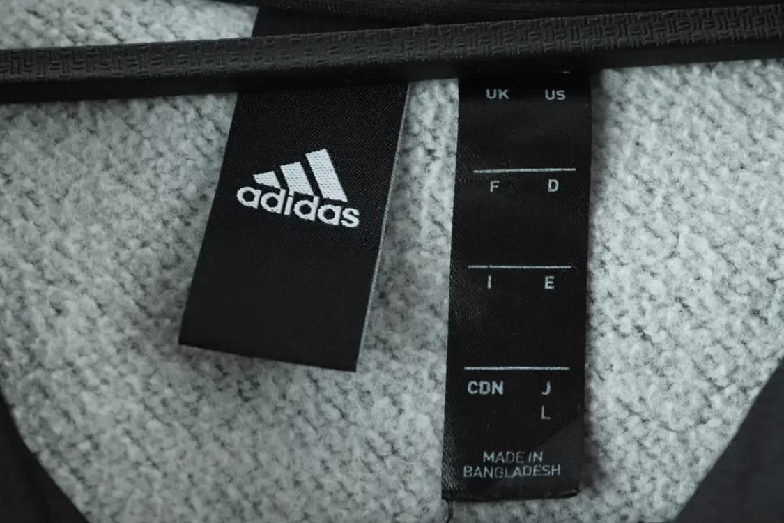 (L) 아디다스 후드집업 사이드삼선 일본판 검흰-17169 상품이미지6