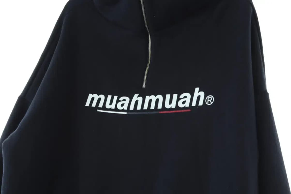 (F) 무아무아 후드집업 박시 기모 따뜻 네이비-1716B 상품이미지5