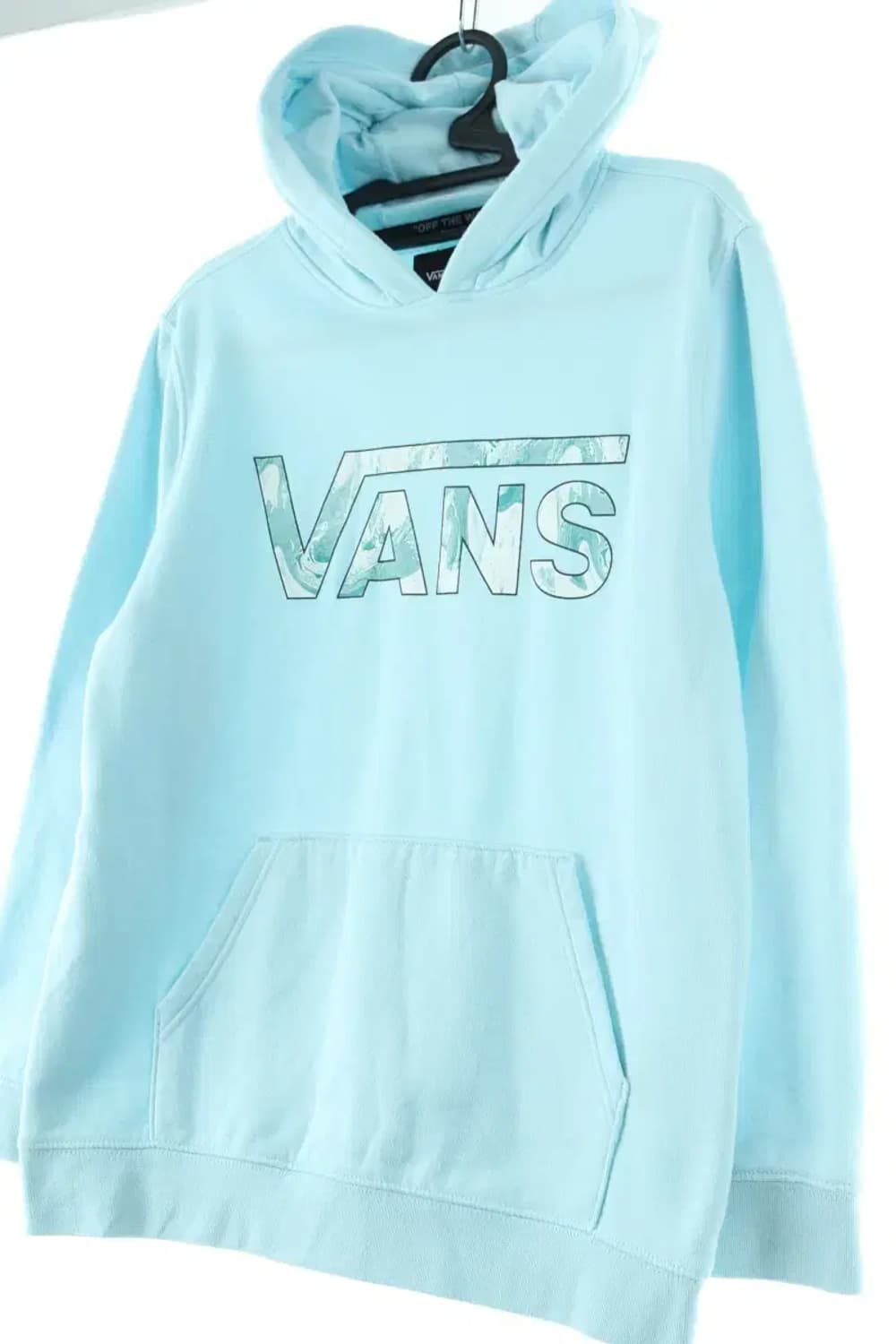 W(L) 반스 후드티셔츠 기모 하늘색 빅로고-1716D 상품이미지1