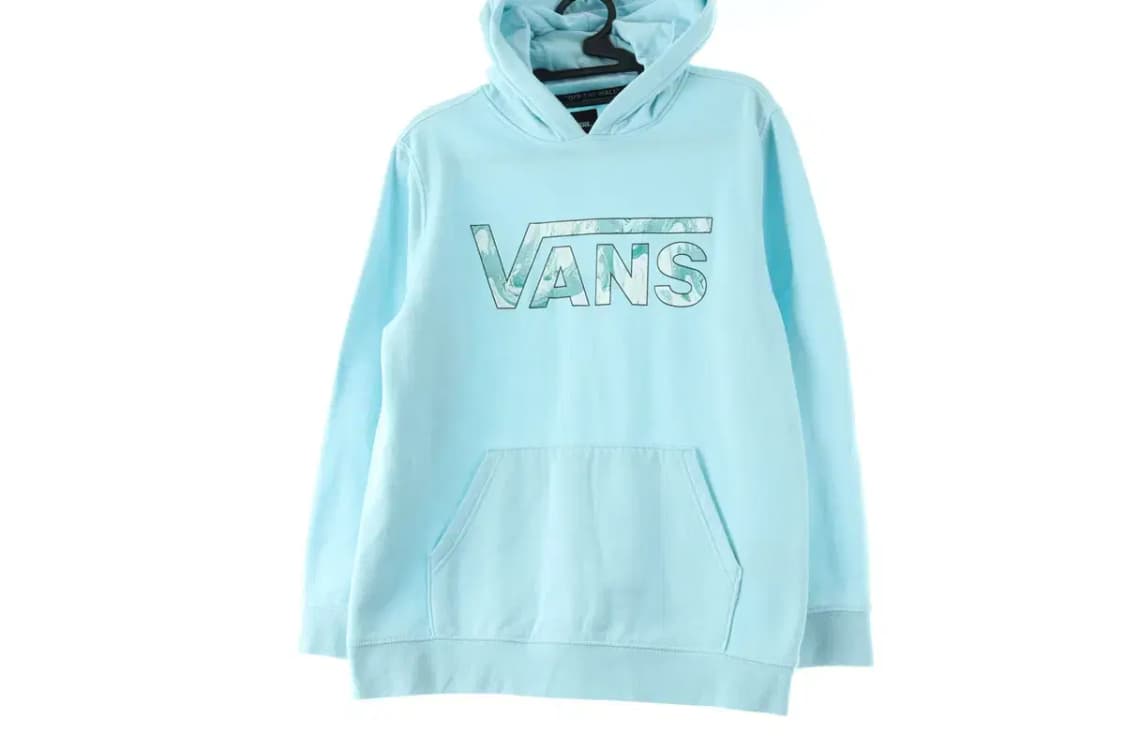 W(L) 반스 후드티셔츠 기모 하늘색 빅로고-1716D 상품이미지2