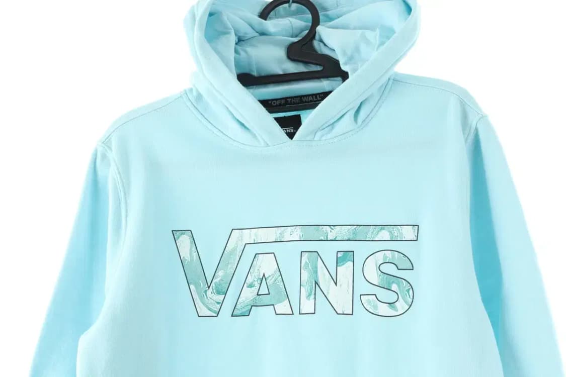 W(L) 반스 후드티셔츠 기모 하늘색 빅로고-1716D 상품이미지3