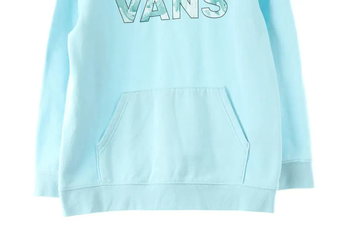 W(L) 반스 후드티셔츠 기모 하늘색 빅로고-1716D 상품이미지4