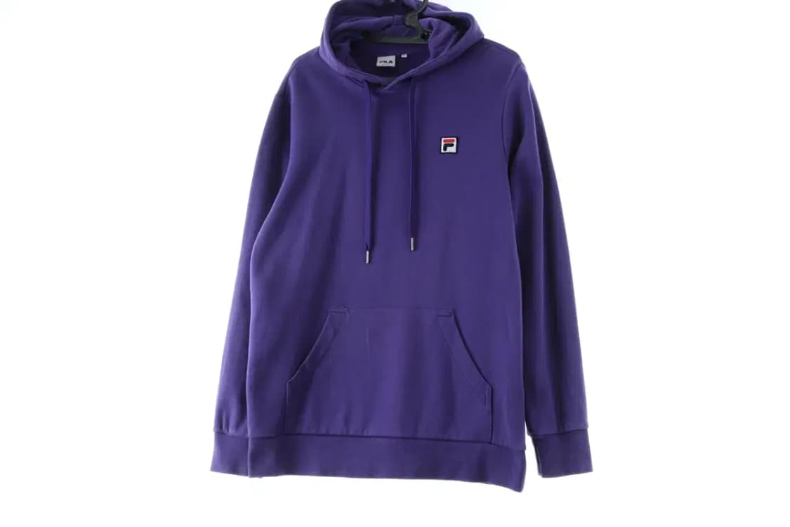 (M-L) 휠라 후드티셔츠 박시 퍼플 올드스쿨-1716E 상품이미지2