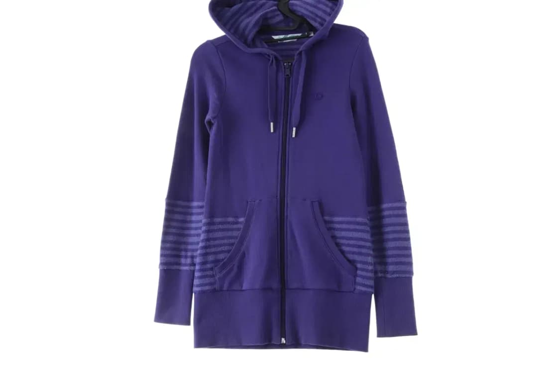 W(S) 아디다스 후드집업 퍼플 롱 불꽃 포인트-17174 상품이미지2