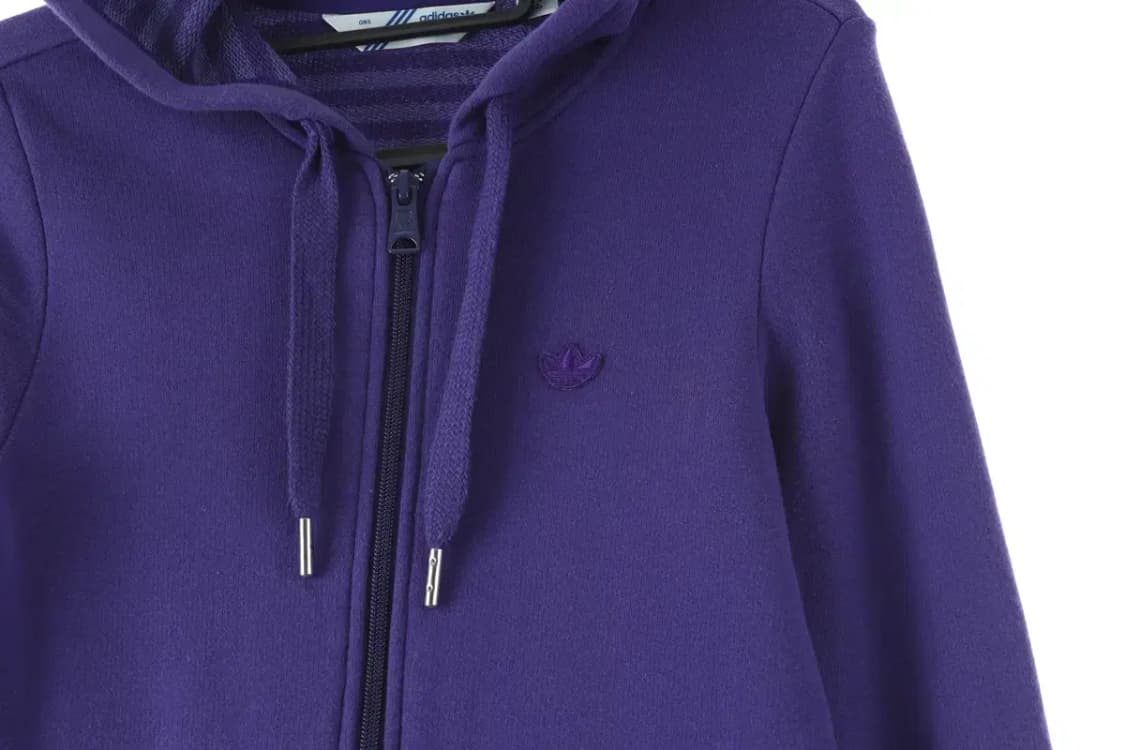 W(S) 아디다스 후드집업 퍼플 롱 불꽃 포인트-17174 상품이미지5