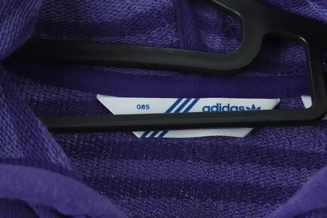 W(S) 아디다스 후드집업 퍼플 롱 불꽃 포인트-17174 상품이미지6