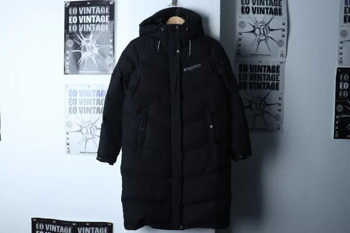 W(M) 디스커버리 패딩 점퍼자켓 덕다운 블랙 롱 올드스쿨-17177 상품이미지2
