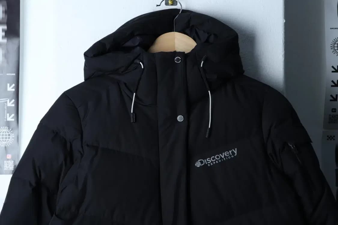 W(M) 디스커버리 패딩 점퍼자켓 덕다운 블랙 롱 올드스쿨-17177 상품이미지3
