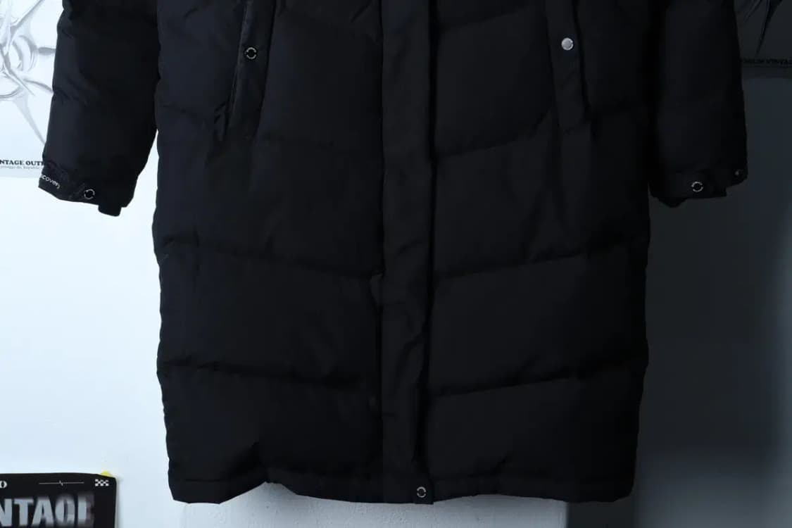 W(M) 디스커버리 패딩 점퍼자켓 덕다운 블랙 롱 올드스쿨-17177 상품이미지4