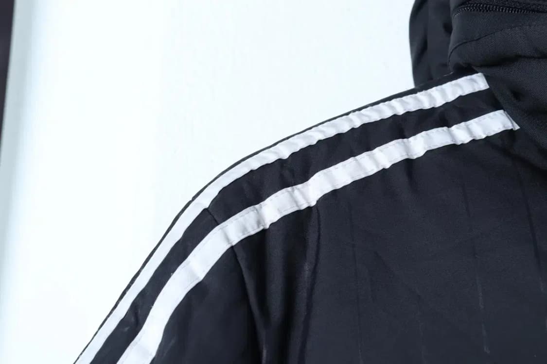 (S-M) 아디다스 패딩 점퍼자켓 덕다운 블랙 삼선 롱-1717A 상품이미지7