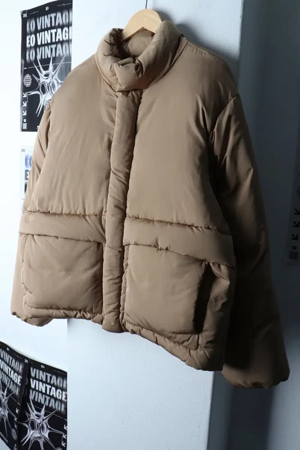 (L-XL) 비슬로우 패딩 점퍼자켓 덕다운 푸퍼 베이지-1717B 상품이미지1