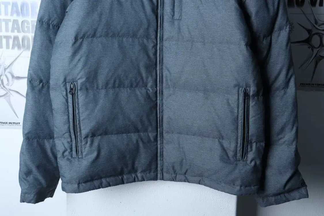 (L-XL) 아디다스 패딩 점퍼자켓 오리지널 차콜 블루 덕다운-1717C 상품이미지4