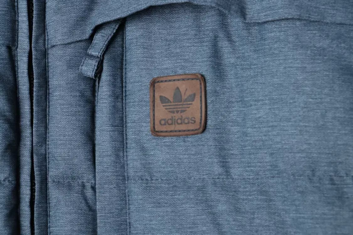 (L-XL) 아디다스 패딩 점퍼자켓 오리지널 차콜 블루 덕다운-1717C 상품이미지5