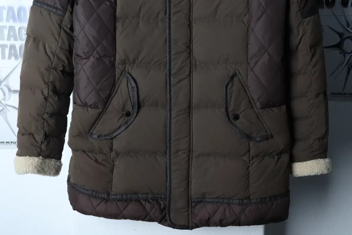 (M) K2 케이투 패딩 점퍼자켓 카키 퍼 올드스쿨-1717E 상품이미지4