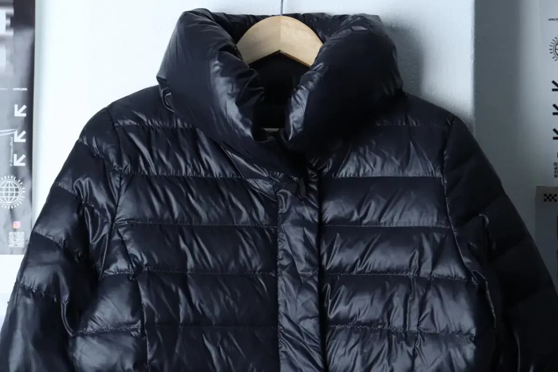 W(S-M) 레노마 패딩 점퍼자켓 덕다운 딥네이비 롱 벨티드-17180 상품이미지3