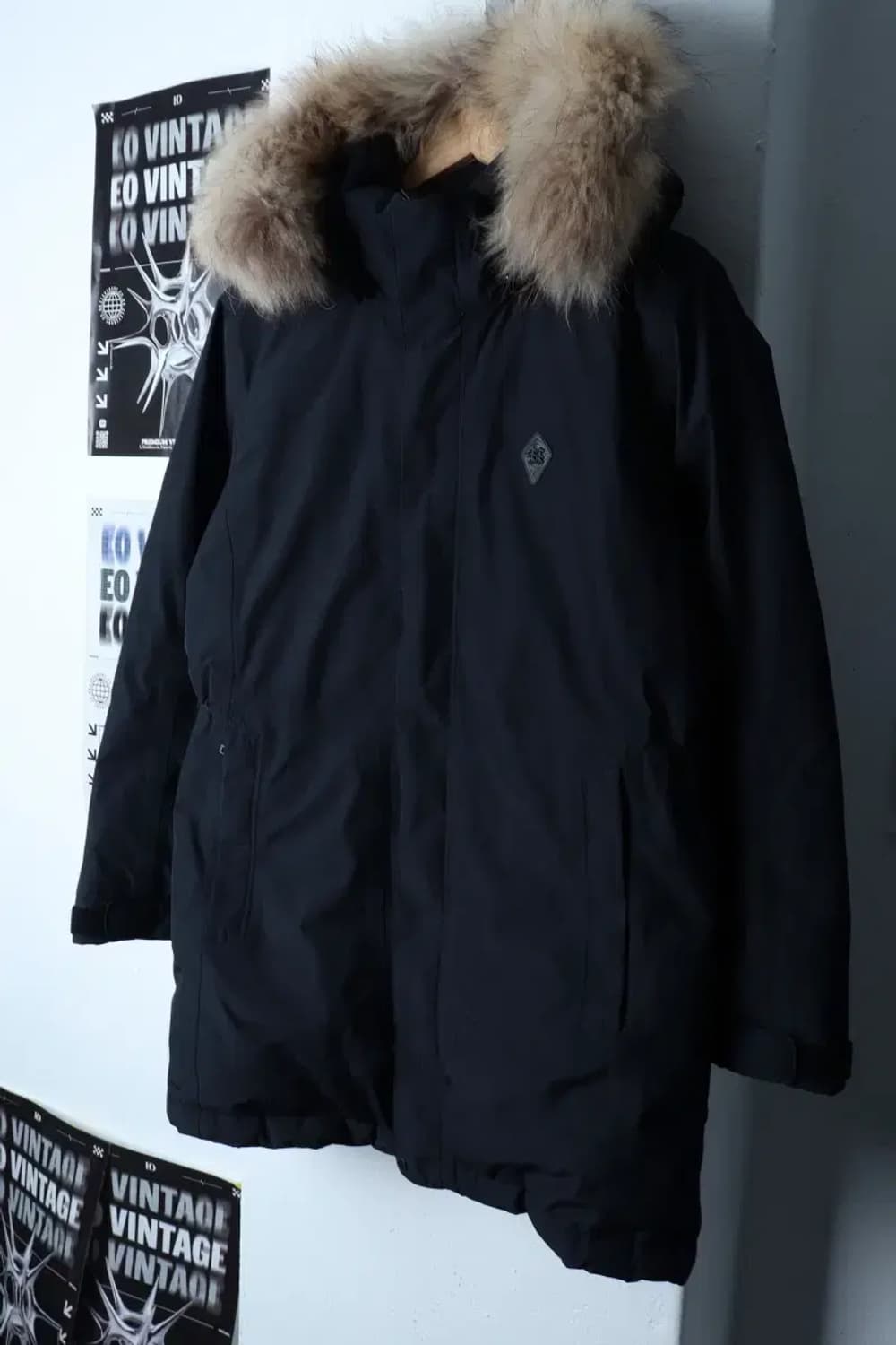 W(L) 코오롱스포츠 패딩 점퍼자켓 고어텍스 블랙 구스다운 퍼-17182 상품이미지1