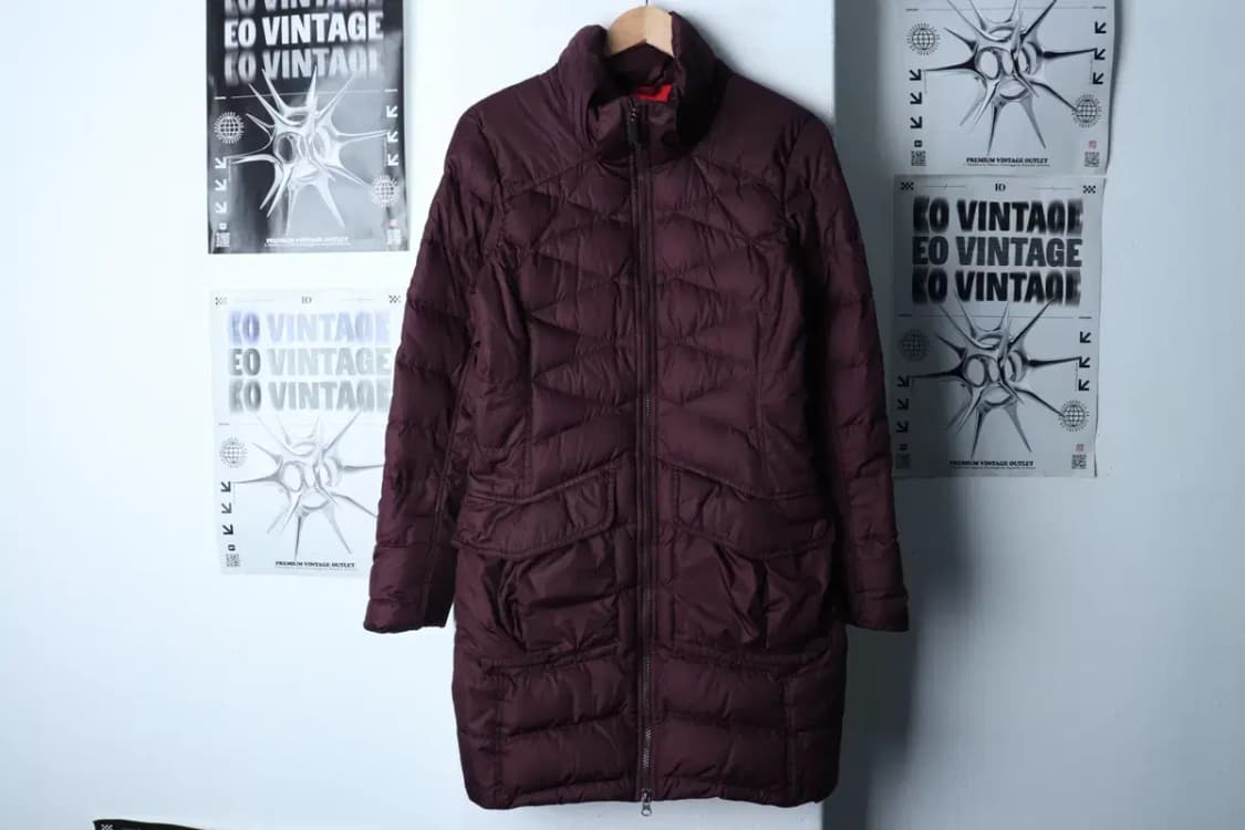W(L) 나이키 패딩 점퍼자켓 덕다운 버건디 롱-17183 상품이미지2