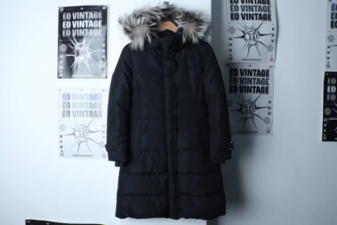 W(M) 빈폴 패딩 점퍼자켓 구스다운 블랙 롱 퍼 레이디스-17184 상품이미지2