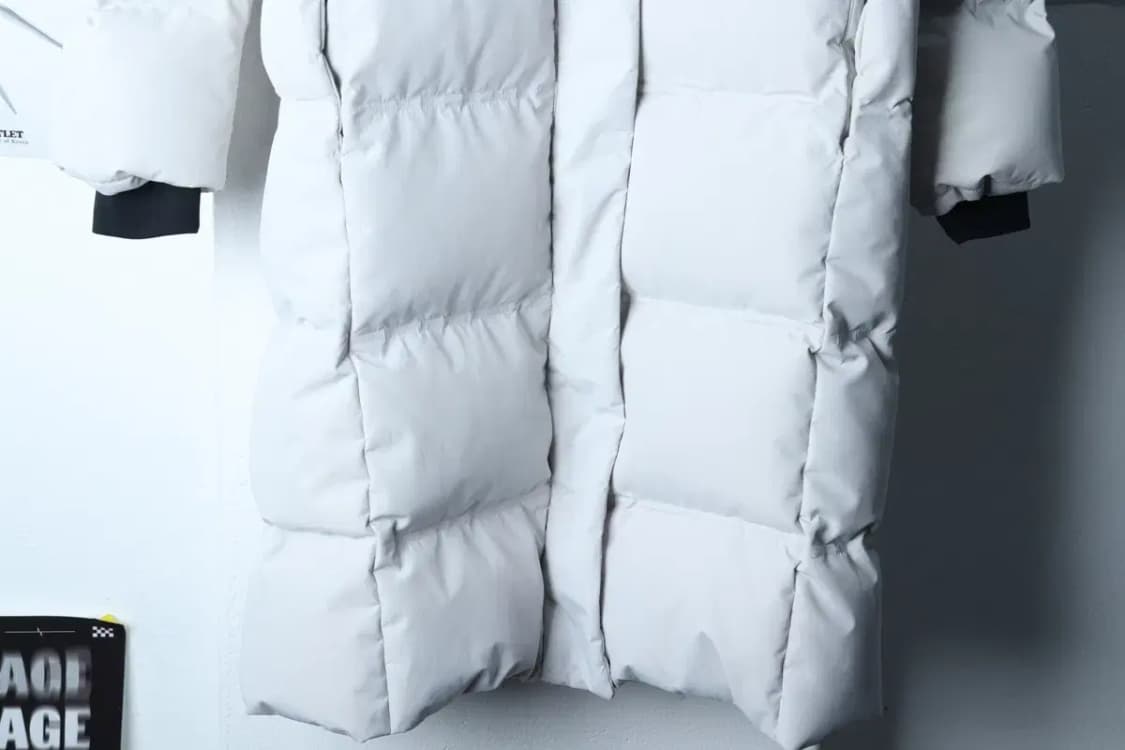 W(S) 게스 패딩 점퍼자켓 덕다운 화이트 롱 올드스쿨-1718A 상품이미지4