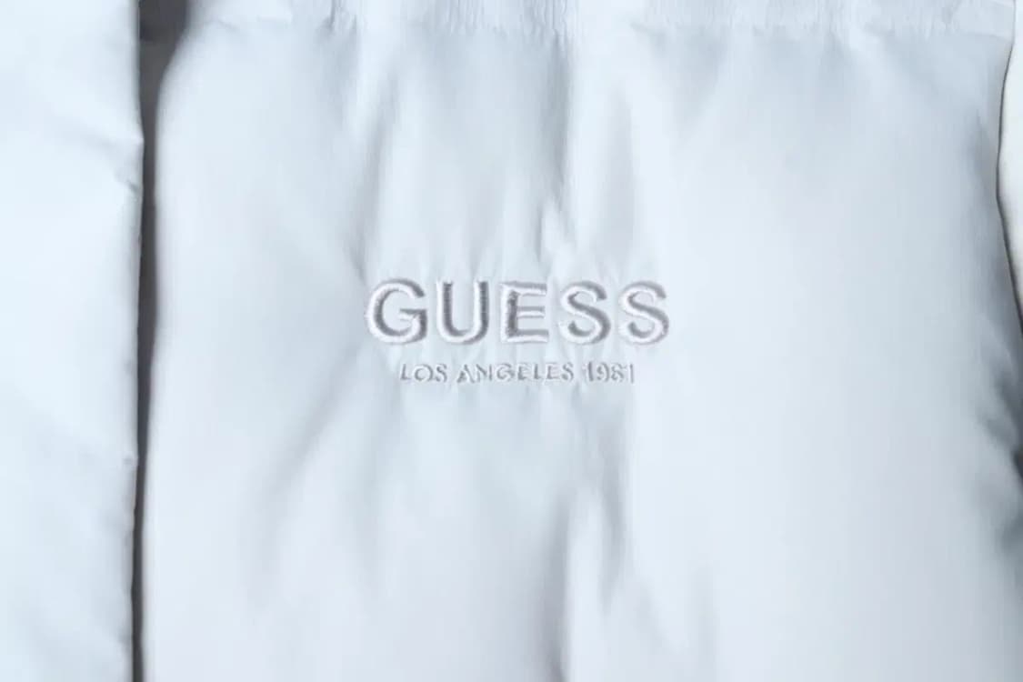 W(S) 게스 패딩 점퍼자켓 덕다운 화이트 롱 올드스쿨-1718A 상품이미지5