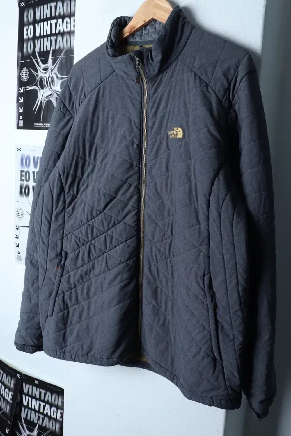 (2XL) 노스페이스 패딩 점퍼자켓 빅사이즈 경량 그레이-1718B 상품이미지1